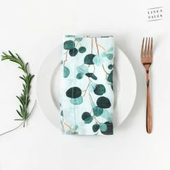 Linen Tales 40x40 Cm Servietten 2 St. White Eucalyptus BF8