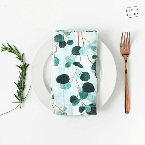 Linen Tales 40x40 Cm Servietten 2 St. White Eucalyptus BF8 3 Linen Tales 40x40 Cm Servietten 2 St. White Eucalyptus BF8