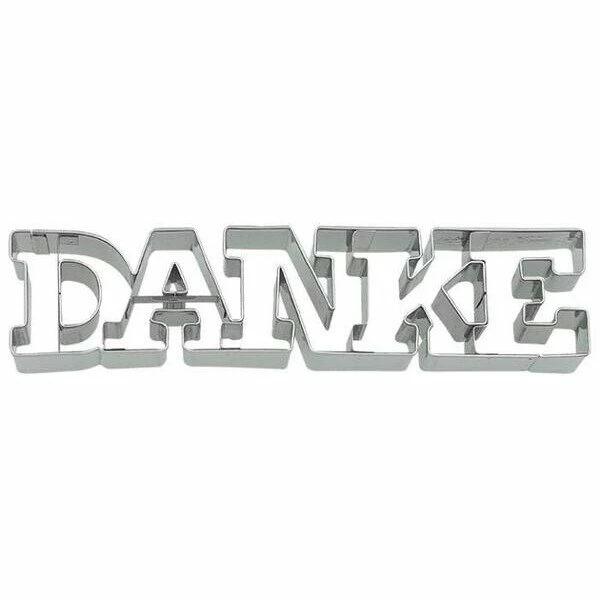 RBV Birkmann Ausstecher Danke 15,5 Cm Edelstahl Mit Innenprägung 3 RBV Birkmann Ausstecher Danke 15,5 Cm Edelstahl Mit Innenprägung