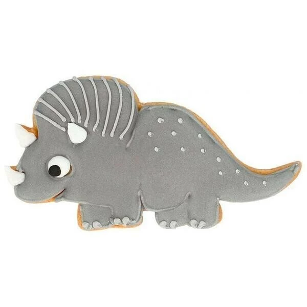 RBV Birkmann Ausstecher Dinosaurier Triceratops 10 Cm Silber 4 RBV Birkmann Ausstecher Dinosaurier Triceratops 10 Cm Silber - Image 2