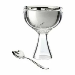 Alessi Eisbecher Mit Eislöffel Big Love Weiß