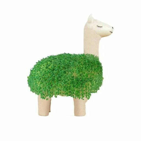 Gift Republic Green Lama Keramik Weiß 3 Gift Republic Green Lama Keramik Weiß