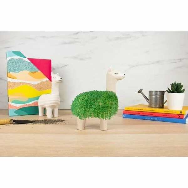 Gift Republic Green Lama Keramik Weiß 5 Gift Republic Green Lama Keramik Weiß - Image 3