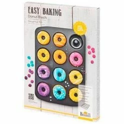 RBV Birkmann Mini-Donutblech Ø 7 Cm 12-fach Mit Rezeptheft Easy Baking