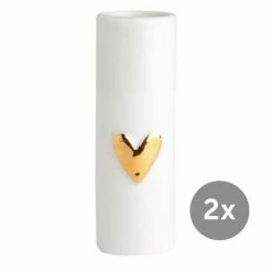 Räder Minivasen 9 Cm Herz 2er-Set Gold