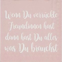 Räder Serviette 25x25 Cm Wenn Du Verrückte