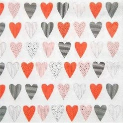 Räder Servietten 25x25 Cm Herzen